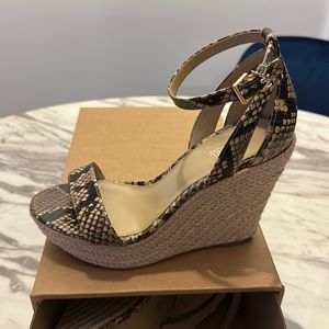 MIchael Kors Snake Print Wedge